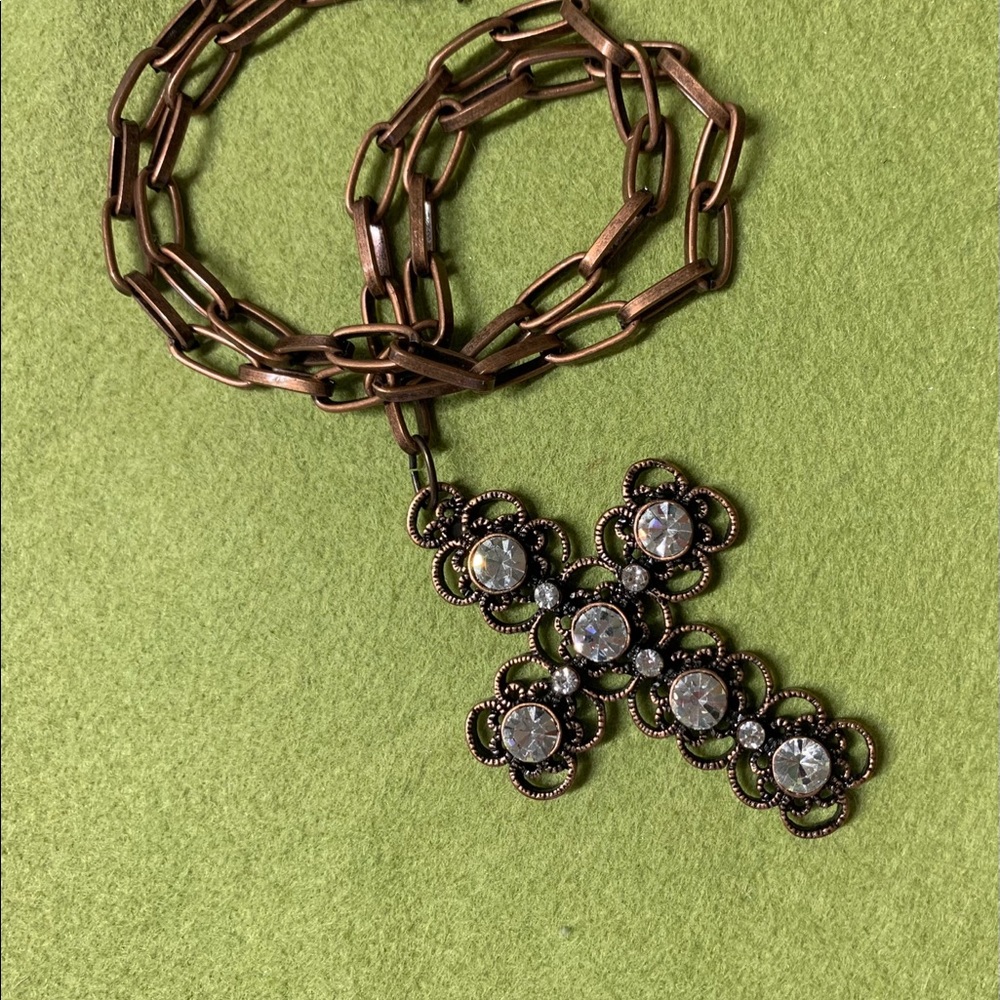 Copper and diamond cross